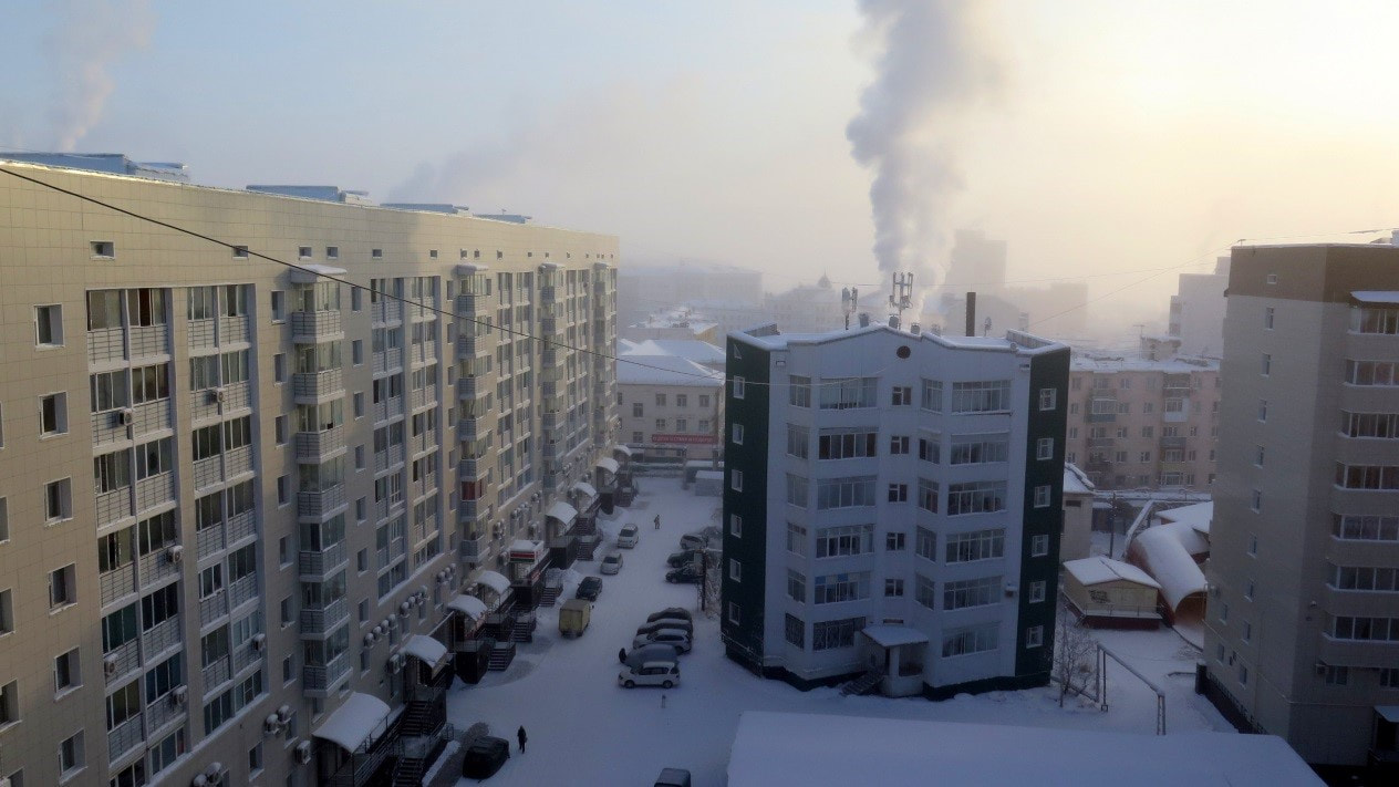 Fotografija: Jakutsk, pogled z okna